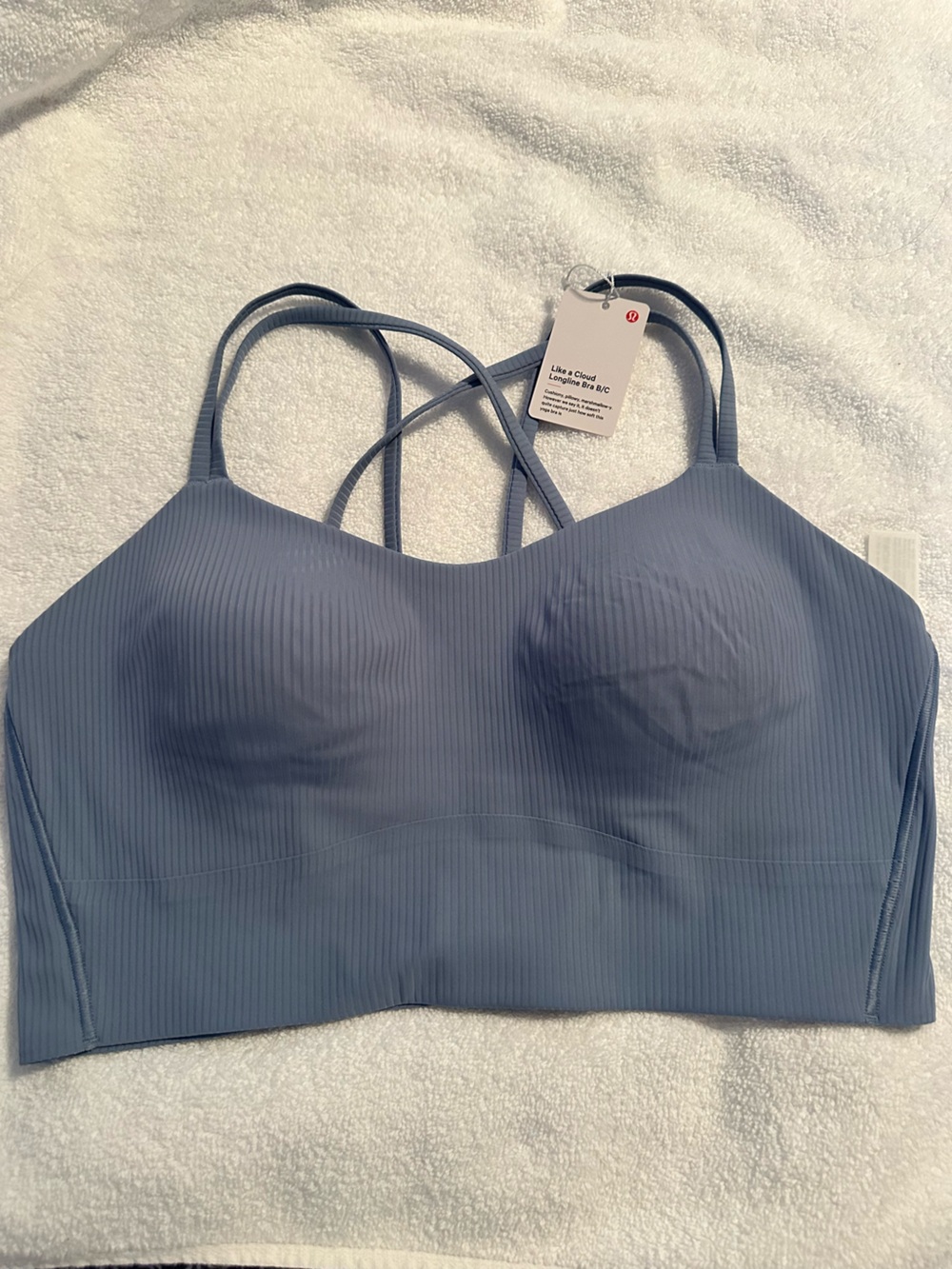 lululemon athletica Like a Cloud Longline Bra- 12 B/C- NWT Blue